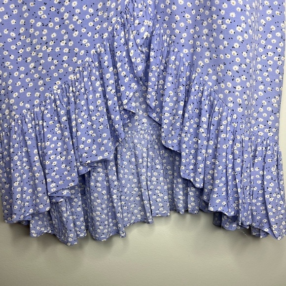 Rails Frida Dress in Sky Blue Daisies High Low Hem - Picture 3 of 9